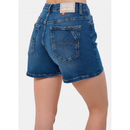 MELROSE-VADE Short Tejano Daddy Long Shot Wash Blanchi | Taille en pouces