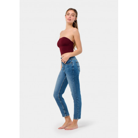 CAROLE-VADE JEANS Medium Mom Box | Taille en pouces