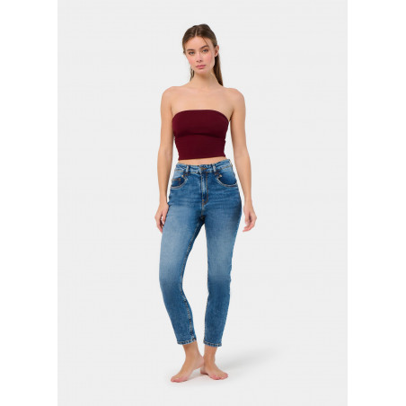 CAROLE-VADE JEANS Medium Mom Box | Taille en pouces
