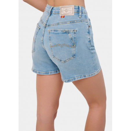 MELROSE-VADE Short Tejano Daddy Long Shot Wash Blanchi | Taille en pouces