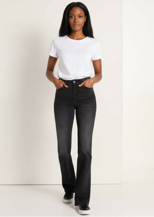 Jean bootcut taille haute...