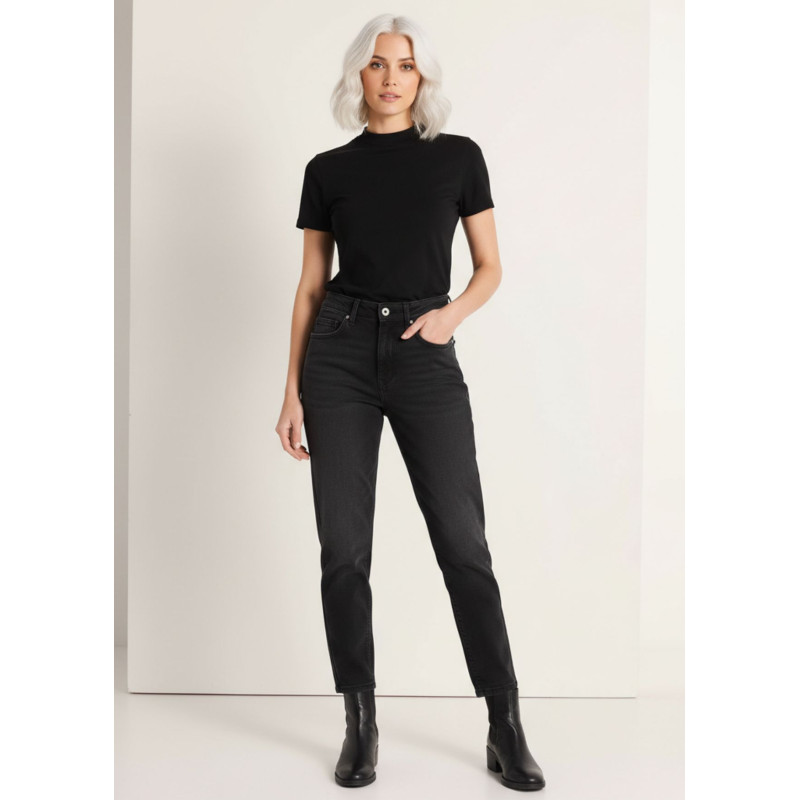 Jean mom noir carole blacky femme