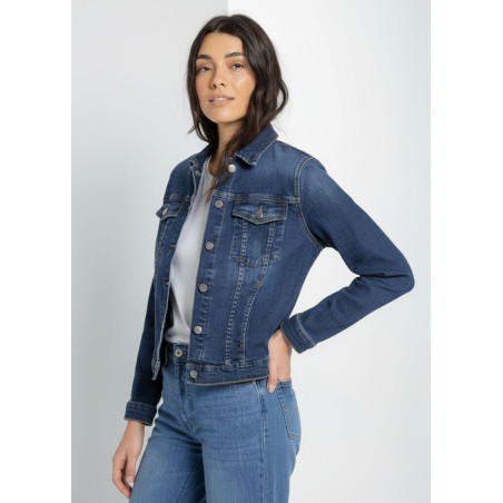 Veste en jean ajustée bleu délavé femme alenis blum