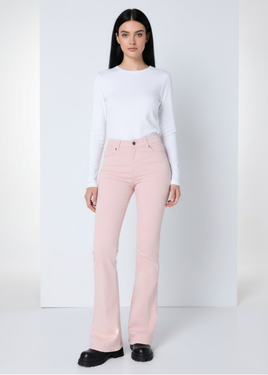 Pantalon flare taille haute...