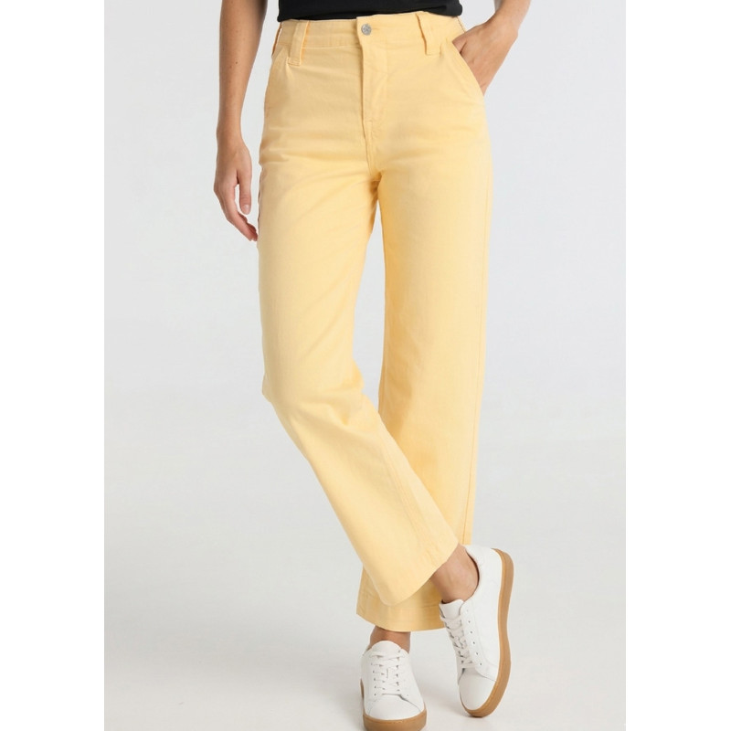 PANTALON CHINO OLIVIA-AUDE High Box Droit Jambe large | Taille en pouces