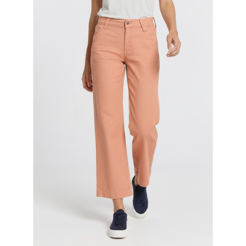 PANTALON CHINO OLIVIA-SENDA High Box Droit Jambe large | Taille en pouces