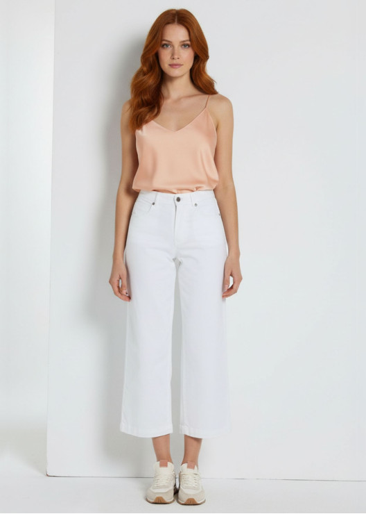 Jeans droit large court...