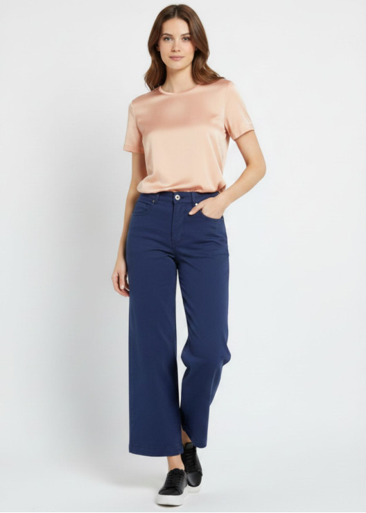 Jean large taille haute...