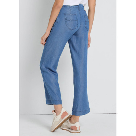 PANTALON CHINO OLIVIA-SAINT High Box Droit Jambe large | Taille en pouces