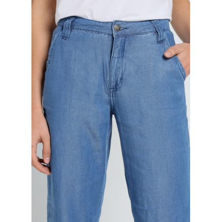 PANTALON CHINO OLIVIA-SAINT High Box Droit Jambe large | Taille en pouces