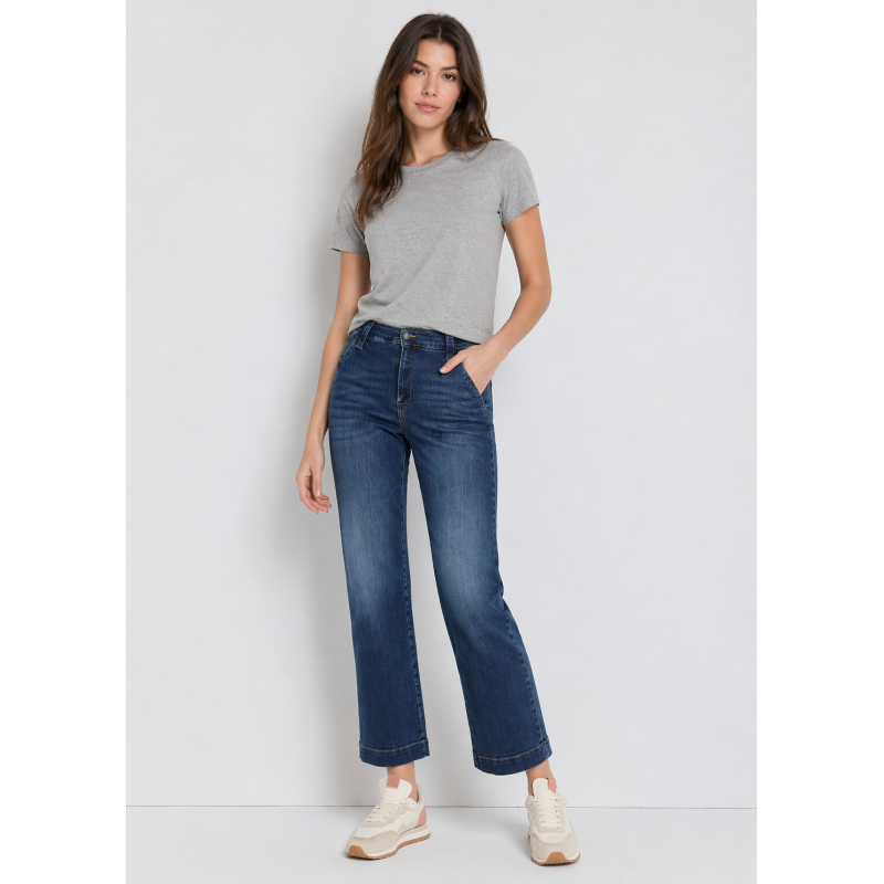 PANTALON CHINO OLIVIA-VADE High Box Droit Jambe large | Taille en pouces