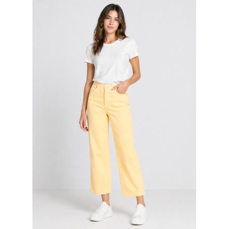 JEAN AURORA-ENOVA pêche Medium Box Straight Wide Crop | Taille en pouces