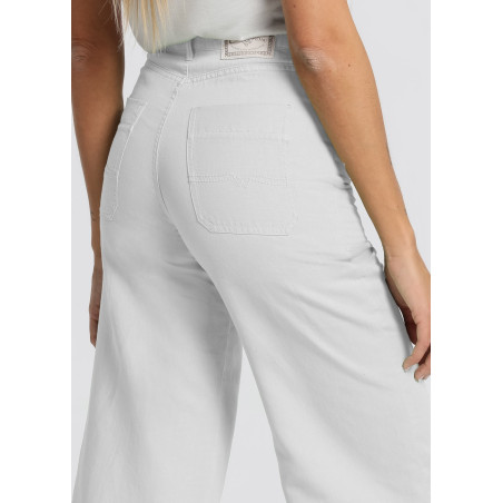 PANTALON COULEUR MARTINA-YONNE Box Medium Wide leg Crop | Taille en pouces