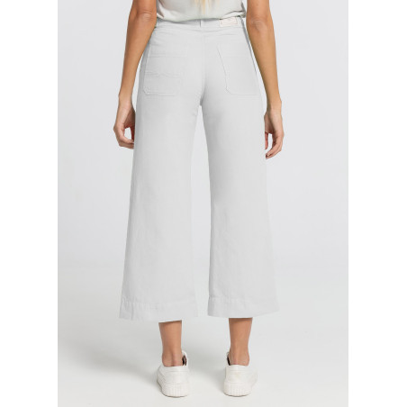 PANTALON COULEUR MARTINA-YONNE Box Medium Wide leg Crop | Taille en pouces