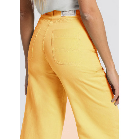 PANTALON COULEUR MARTINA-YONNE Box Medium Wide leg Crop | Taille en pouces