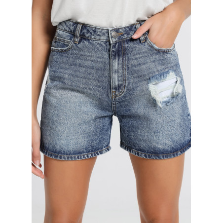 SHORT EN DENIM MELROSE-ALLURE Boîte Moyenne | Taille en pouces