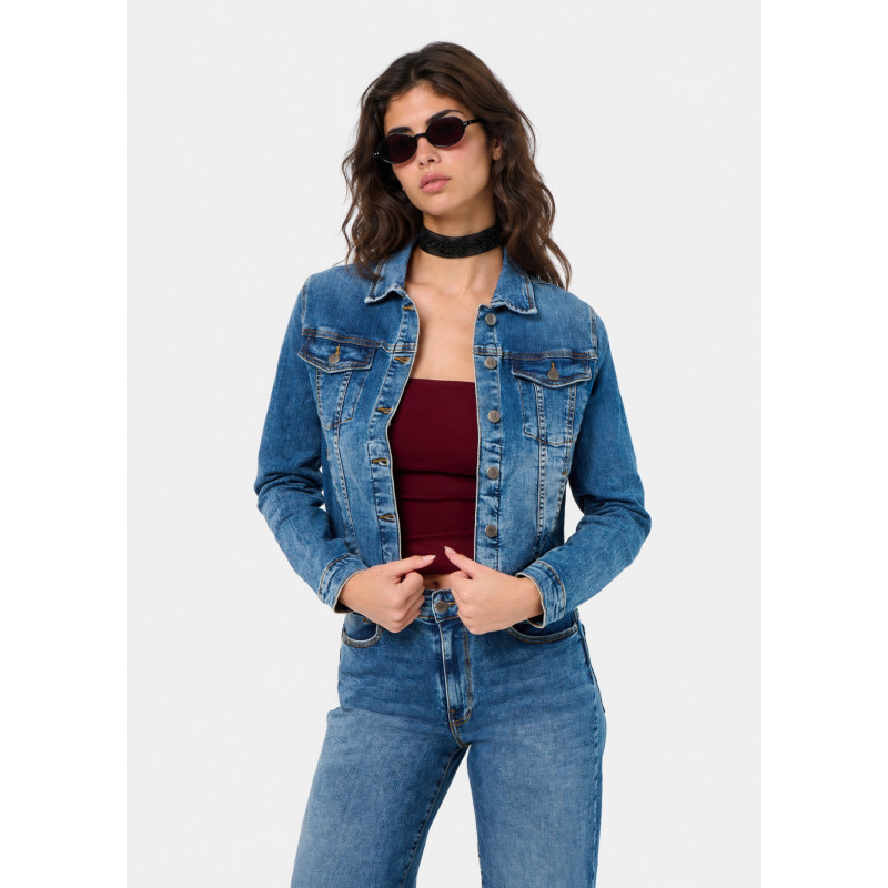 Veste en denim bleu alenis-ariane cimarron femme