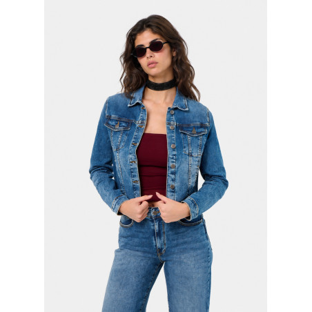 Veste en denim bleu alenis-ariane cimarron femme