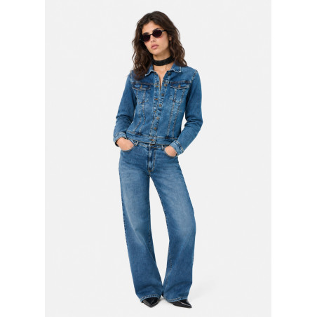 Veste en denim bleu alenis-ariane cimarron femme