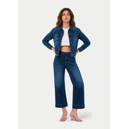 Veste en denim bleu alenis-ariane cimarron femme
