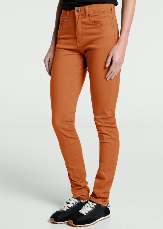 Pantalon de couleur ajusté...