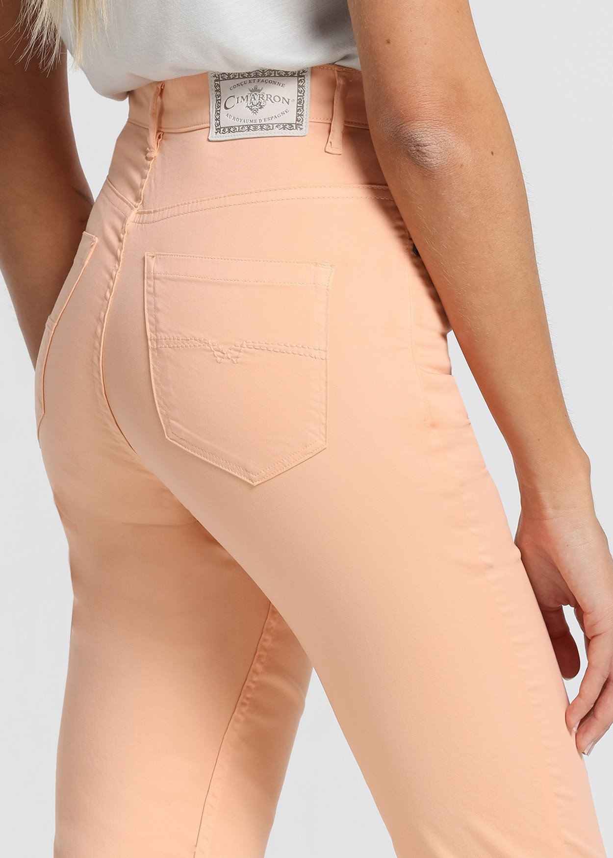 Couleur Carole-Pantalon Satin | Taille naturelle - Coupe Mom | Taille en pouces Cimarron