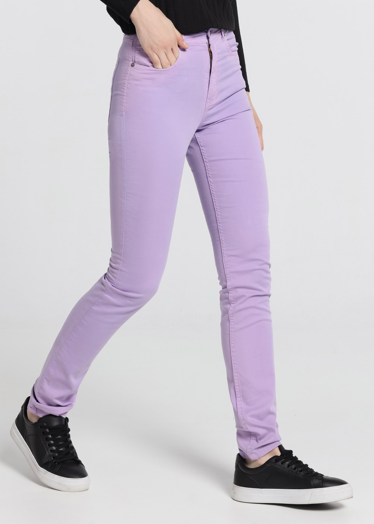 Couleur Nouflore-Satin Pêche Pantalon | Taille naturelle - Slim | Taille en pouces Cimarron