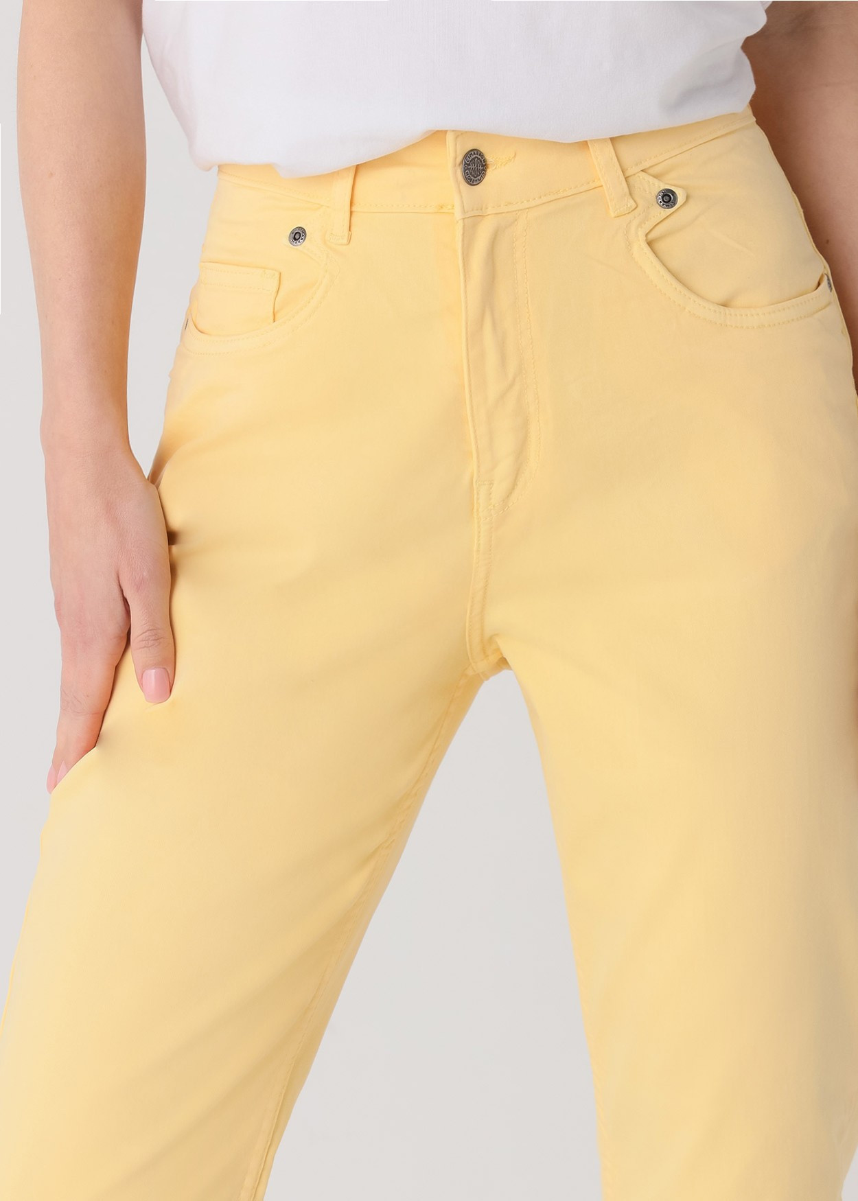 Couleur Carole-Pantalon Satin | Taille naturelle - Coupe Mom | Taille en pouces Cimarron