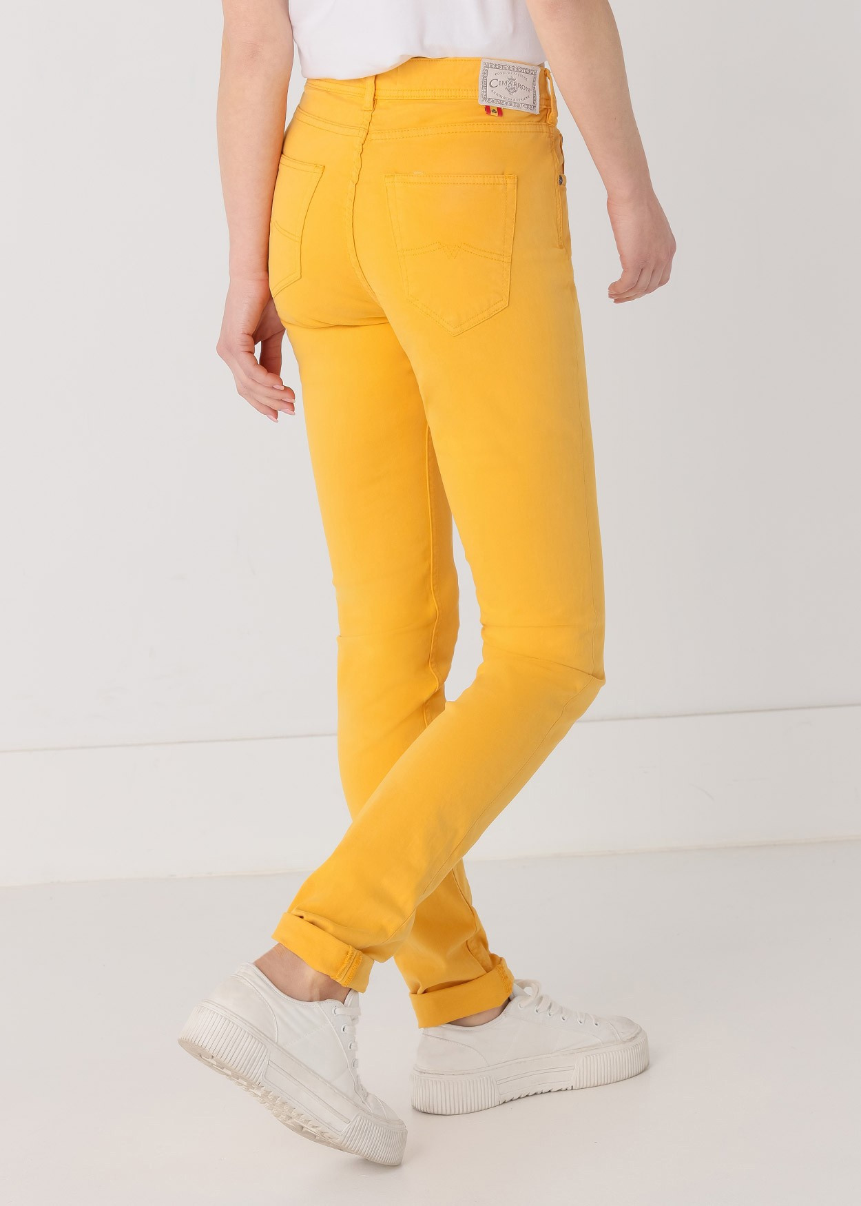 Couleur Nouflore-Satin Pêche Pantalon | Taille naturelle - Slim | Taille en pouces Cimarron