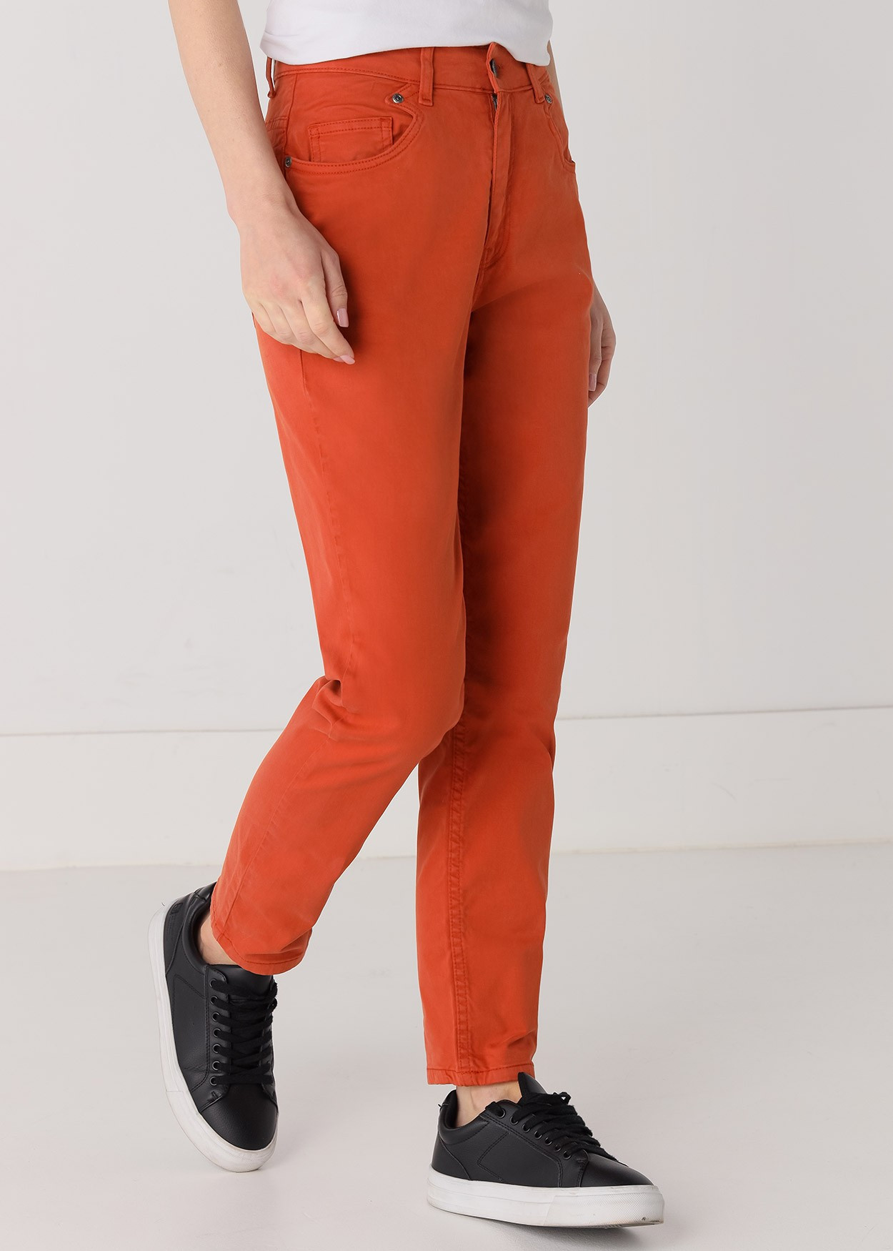 Couleur Carole-Pantalon Satin | Taille naturelle - Coupe Mom | Taille en pouces Cimarron