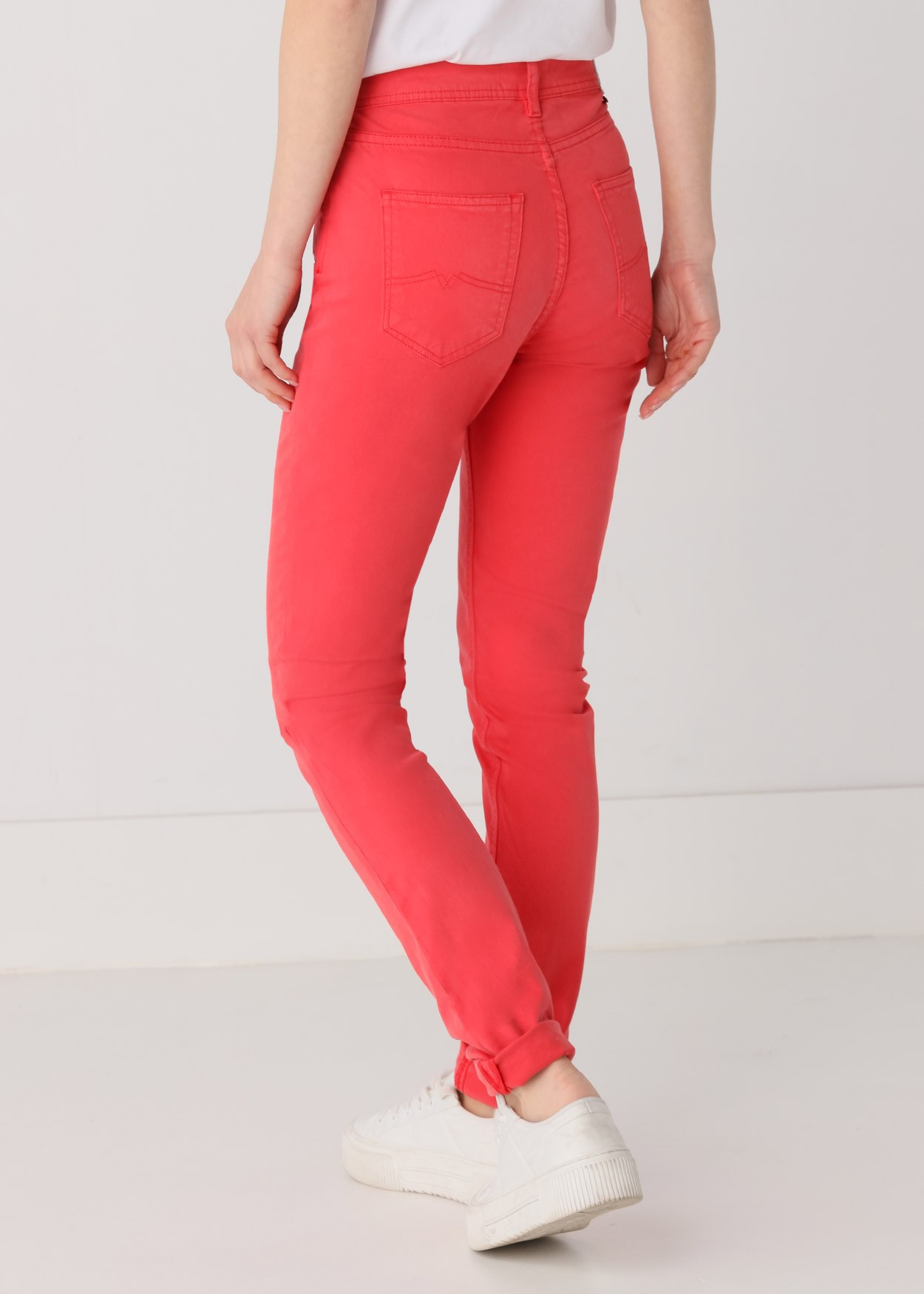 Couleur Nouflore-Satin Pêche Pantalon | Taille naturelle - Slim | Taille en pouces Cimarron