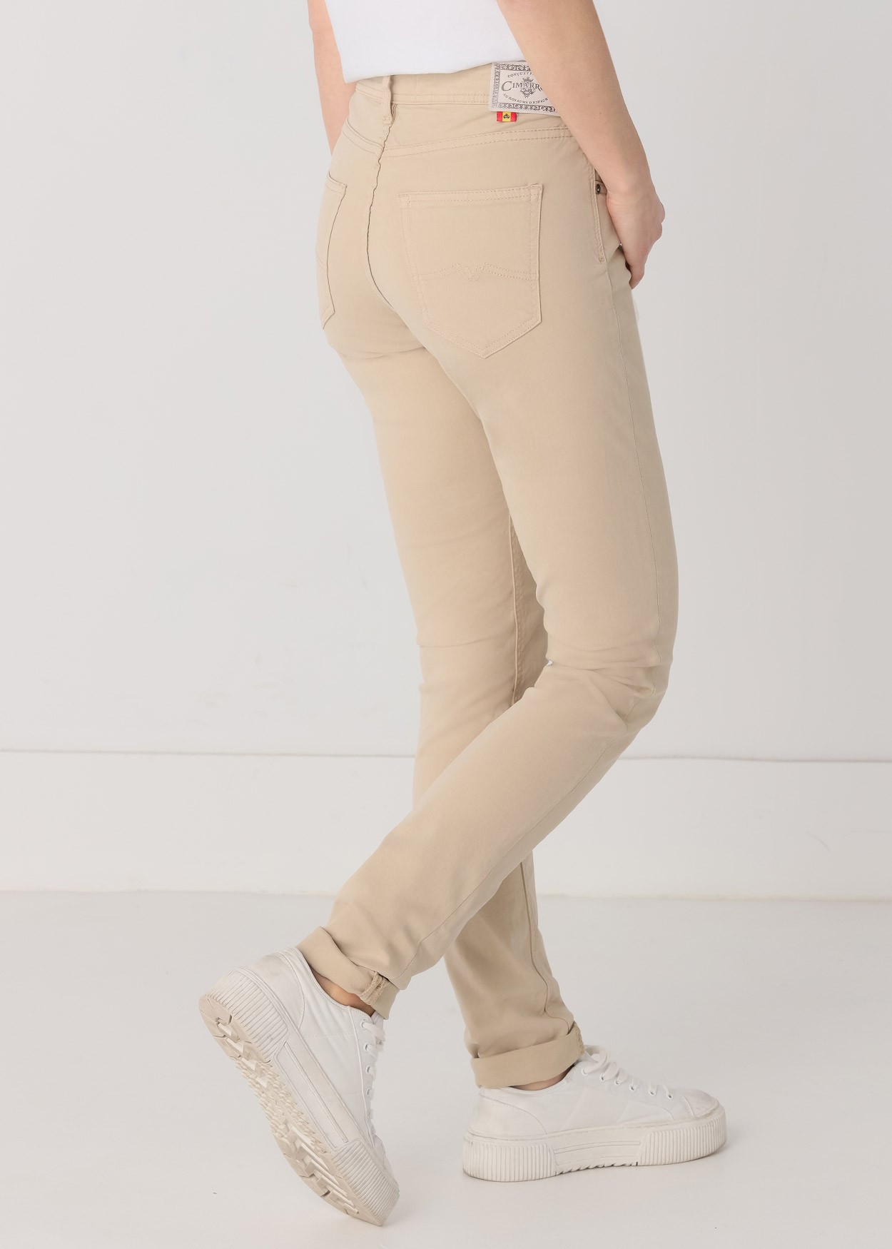 Couleur Nouflore-Satin Pêche Pantalon | Taille naturelle - Slim | Taille en pouces Cimarron