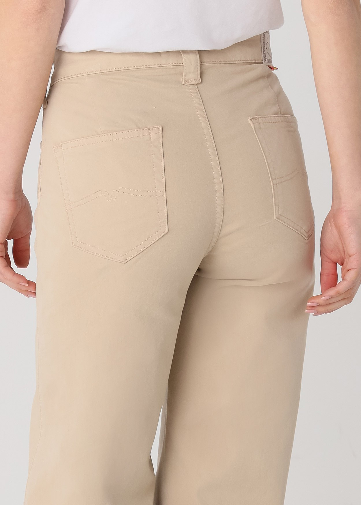 Chino Olivia Nectar | Taille haute - Coupe large droite | Taille en pouces Cimarron