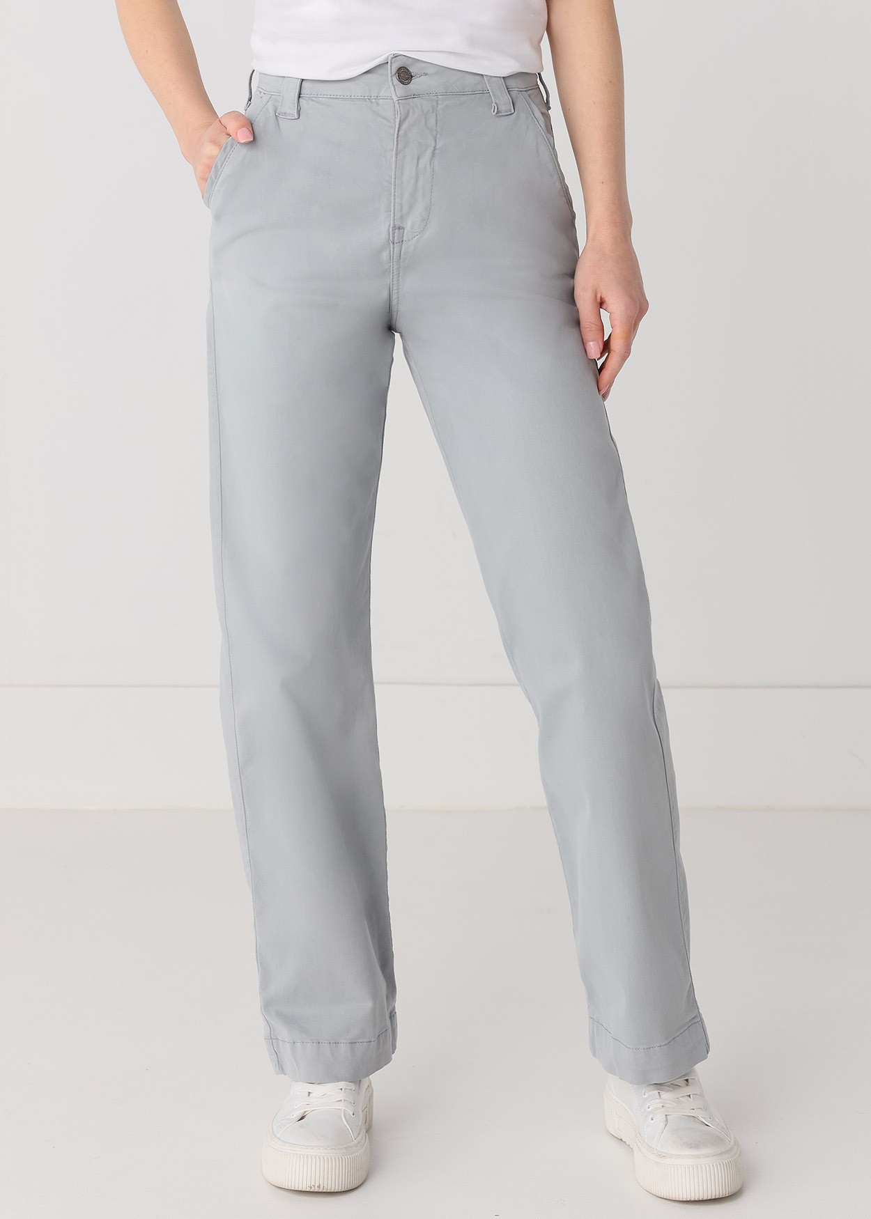 Chino Olivia Nectar | Taille haute - Coupe large droite | Taille en pouces Cimarron