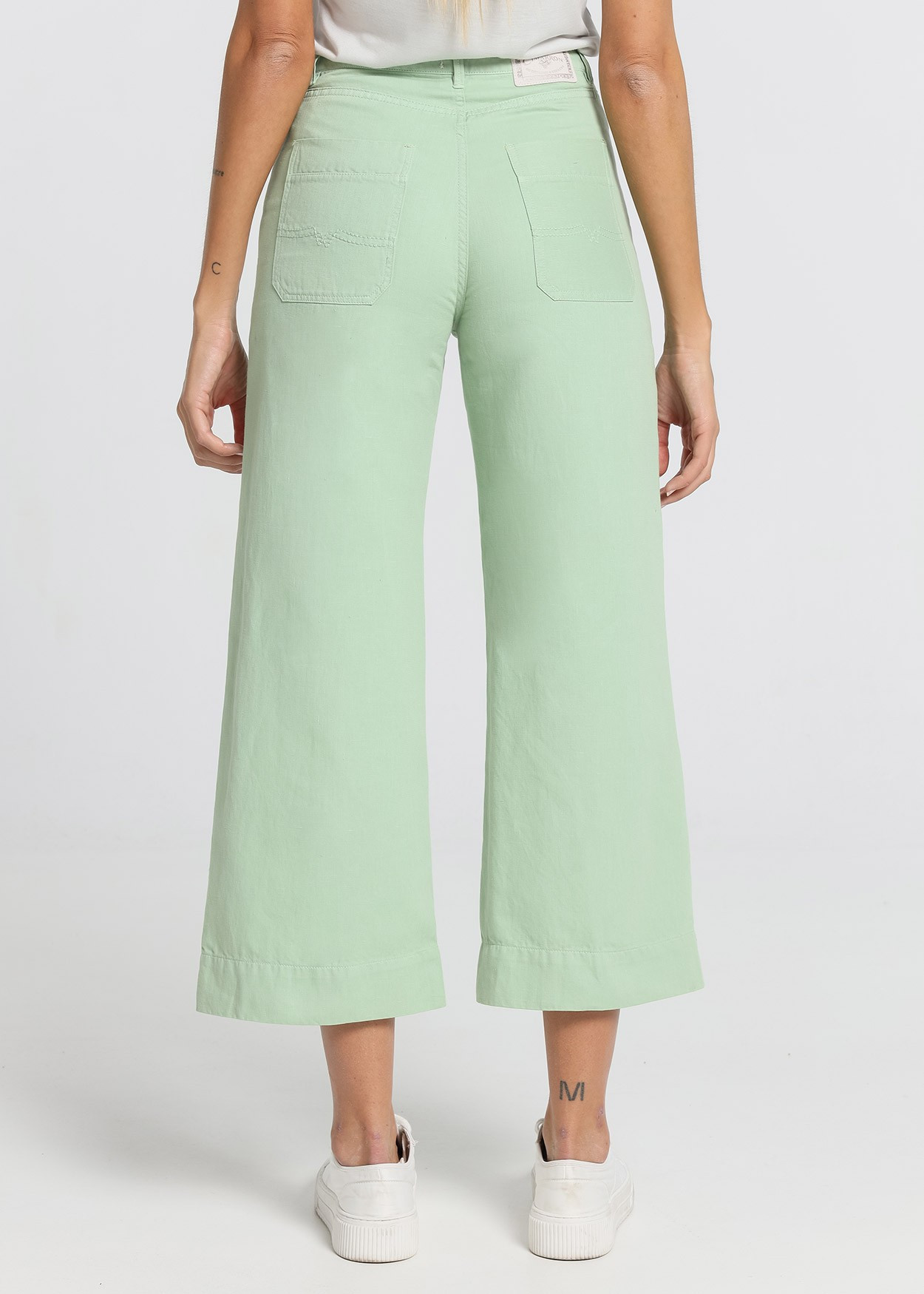 Pantalon de couleur Martina-Zoelie | Taille naturelle - Coupe large court | Taille en pouces Cimarron