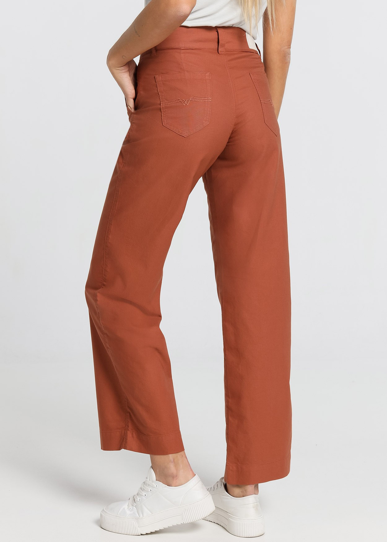 Chino Olivia-Ariane |  Taille haute - Coupe large droite | Taille en pouces Cimarron