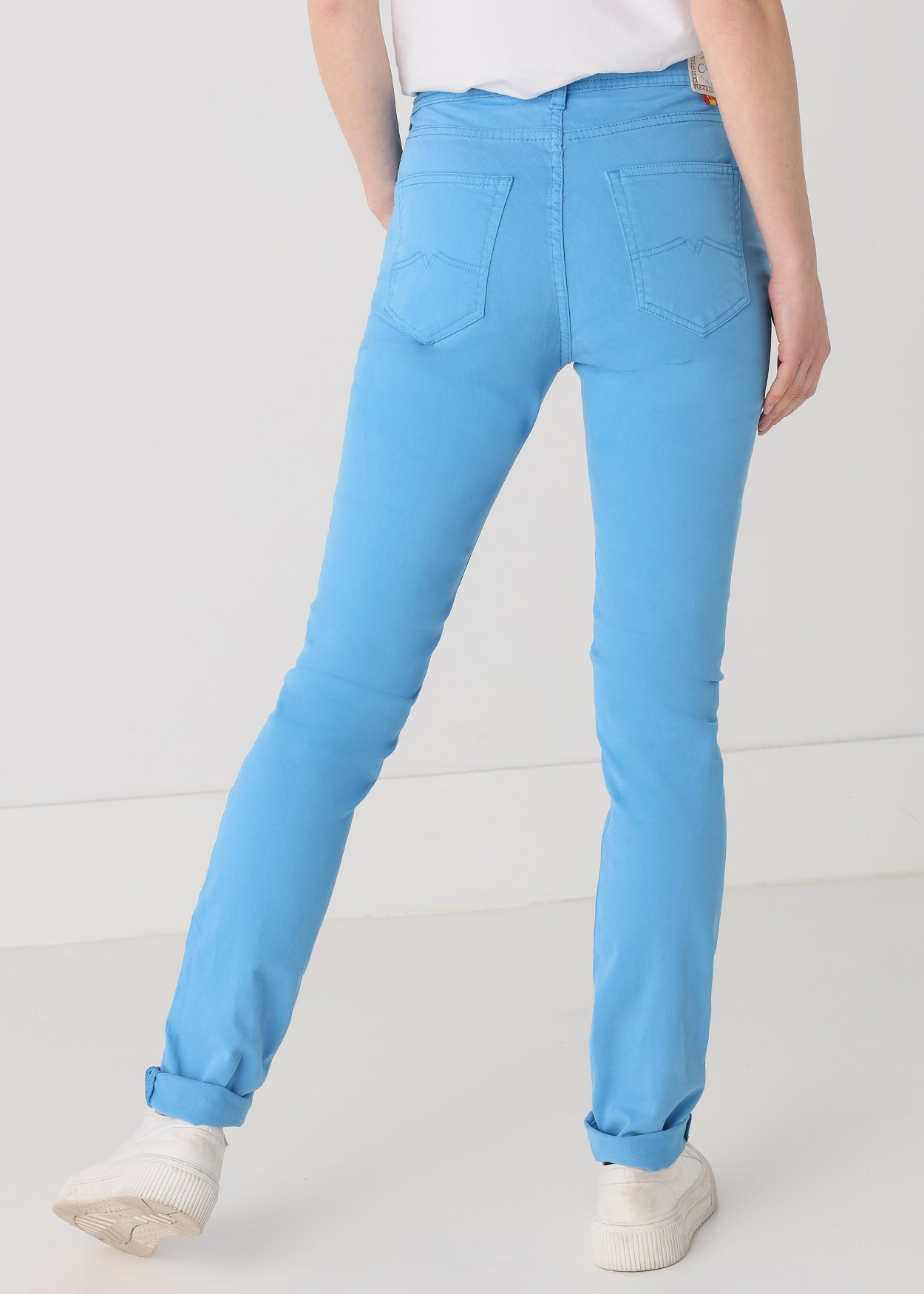 Couleur Nouflore-Satin Pêche Pantalon | Taille naturelle - Slim | Taille en pouces Cimarron