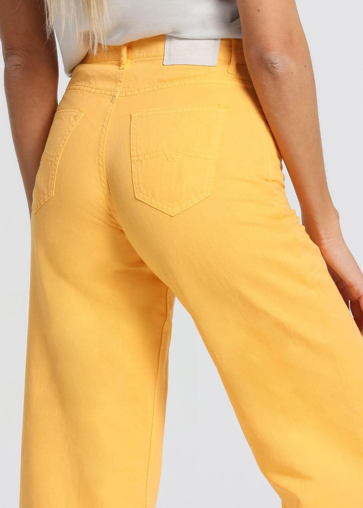 Pantalon de couleur Martina-Zoelie | Taille naturelle - Coupe large-court | Taille en pouces Cimarron