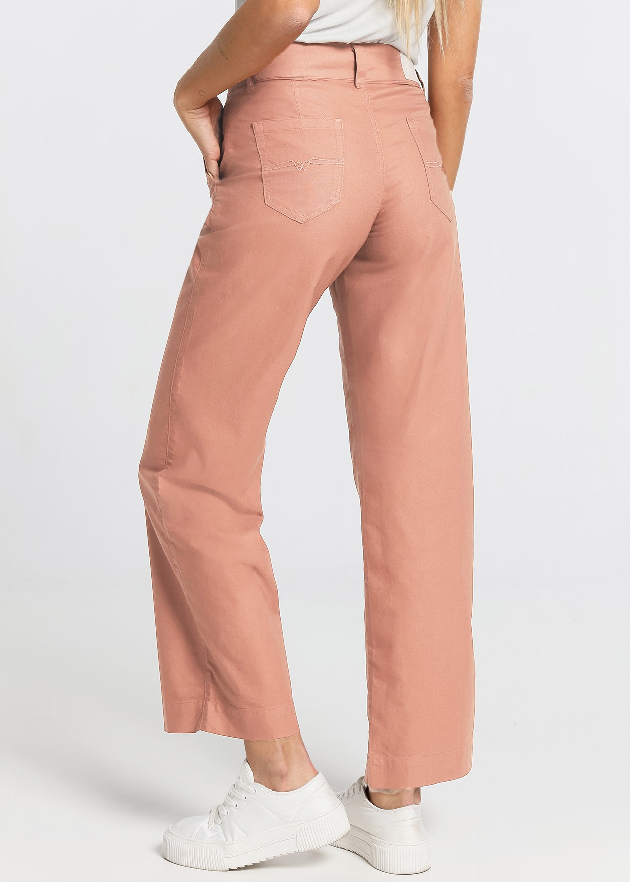 Chino Olivia-Ariane |  Taille haute - Coupe large droite  | Taille en pouces Cimarron