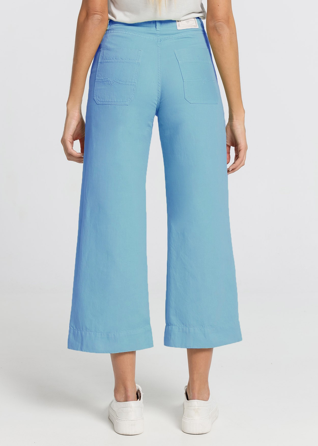 Pantalon de couleur Martina-Zoelie | Taille naturelle - Coupe large-court | Taille en pouces Cimarron