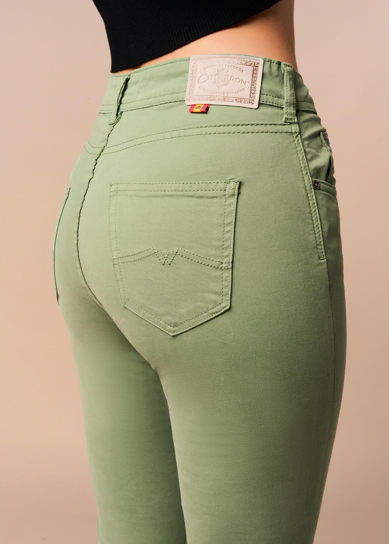 Pantalon | Nouflore-Satin Pêche Cimarron