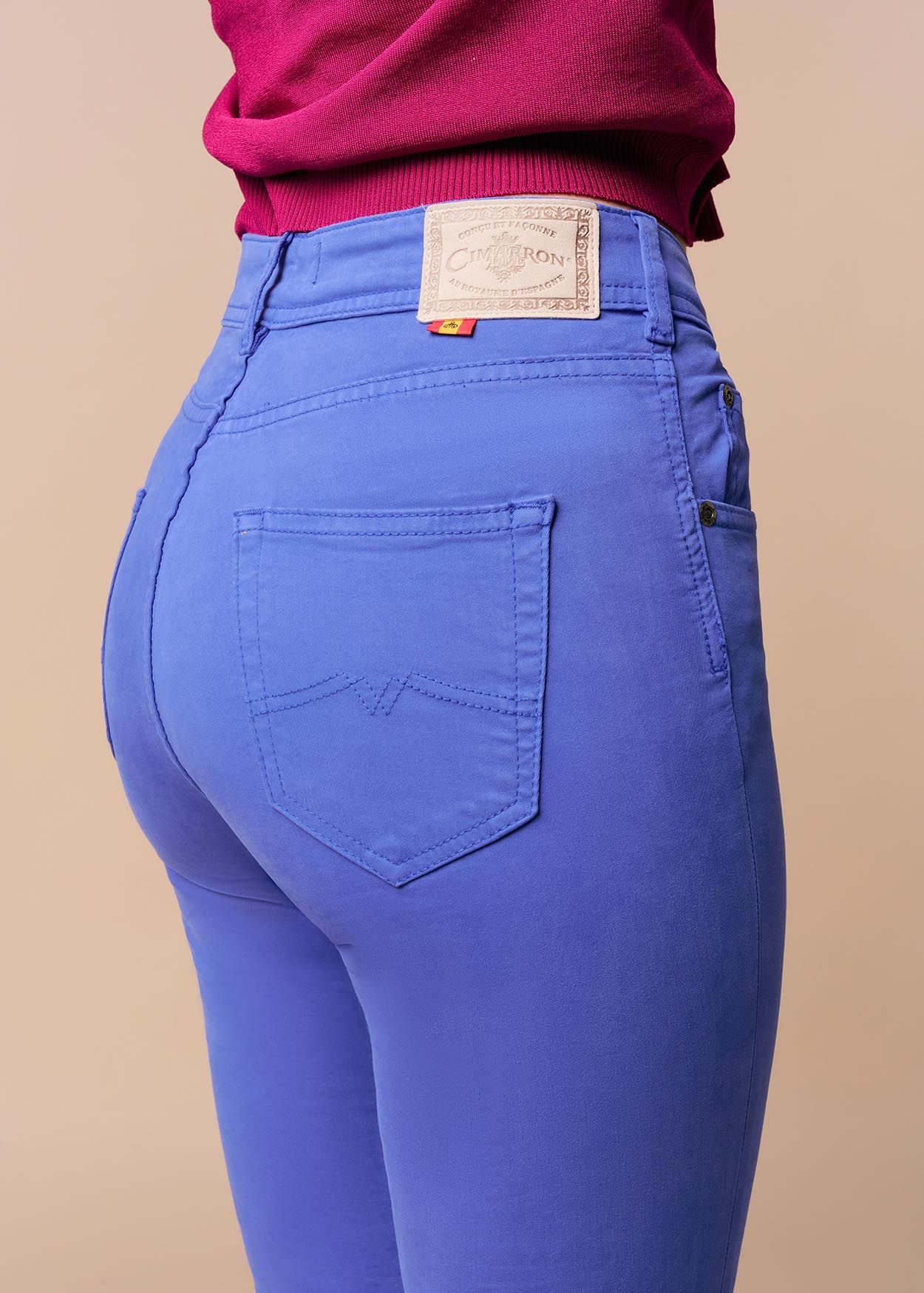 Pantalon Couleur Nouflore-Quin | Taille naturelle - Slim | Taille en pouces Cimarron